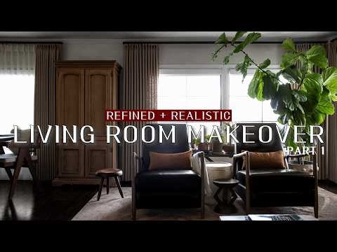 Living Room Makeover - Windows Update, DIY Cabinet, Mood Board