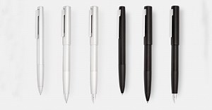 LAMY's aion pen by jasper morrison presented in 'thinking tools' at 21_21 design sight