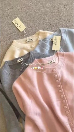 PASTEL CARDIGAN • LINK DI BIO NO 438 #ootdhijabremaja #outfitideas