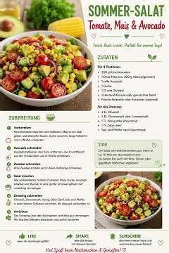 🥗 Sommer-Salat mit Tomaten, Mais & Avocado Frisch, gesund und in 10 Minuten fertig! ☀️