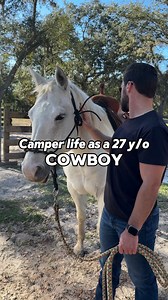 I’m a cowboy now . #camperlife #cowboy #horse #outdoors #vlog | Ryan Robertson