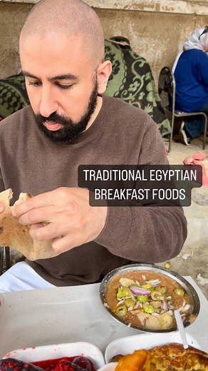 Exploring Traditional Egyptian Breakfast Foods at Foul Wahid in Cairo, Egypt