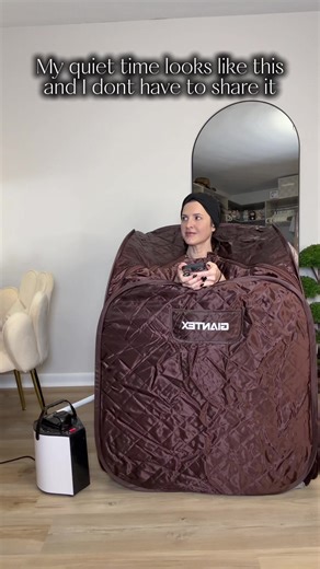 If you want to experience a sauna without Jim crowds, high cost or permanent installation this portable steam sauna is realistic for everyday life. The design let you keep your head out for comfort and airflow plus openings for your hands. You can relax and scroll on your phone or read while you’re inside. It also comes with a chair in a floor mat, which makes it super convenient. You don’t have to buy anything extra. You can control this session with a timer and a remote. This the sauna made is