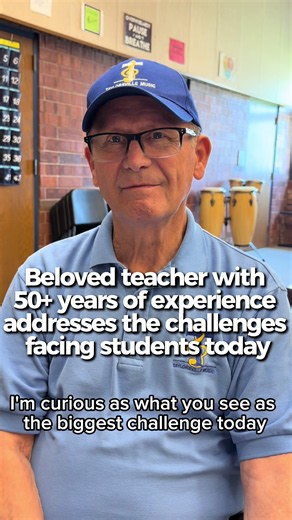 Beloved teacher, Doc, with 50 years of experience, addresses the challenges facing students today How do we tackle these issues? #teacher #teacheronmic #teachersofinstagram #education #teachingchallenges