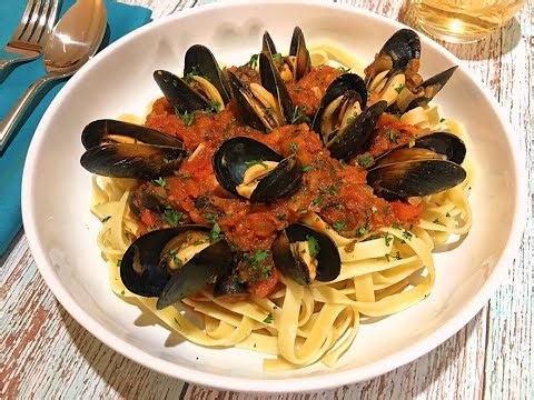 Moules à la Provençale on Fettuccine Recipe 🍝🤩 - Episode 881