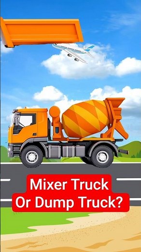 Mixer Truck or Dump Truck? Which one is correct? #mixertruck #dumptruck