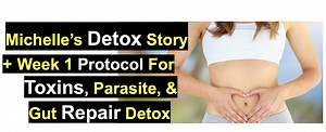 Michelle’s Detox Story Week 1 Protocol For Toxins, Parasite, & Gut Repair Detox