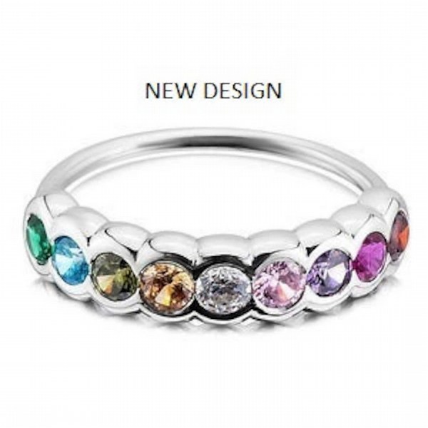 Mothers Day Ring for Her, Birthstone Family Ring for Mom, Customized Multistone Ring for Grandmother, Christmas Gift Birthstone Ring for Her - Etsy