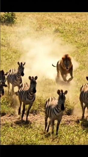 Incredible Wildlife Encounter: Predator Confronts Herd