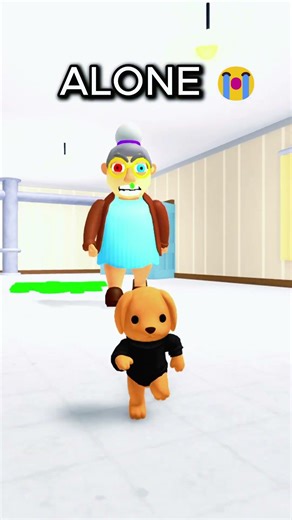 PUPPY ALWYS 😭 ALONE TEAM GRANDFATHER OBBY ROBLOX #roblox#shorts