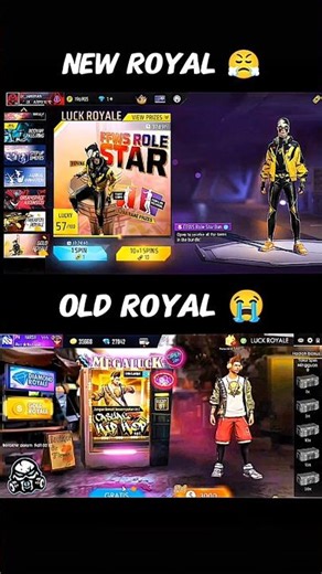 old gold Royal 😭 vs New Gold Royal 😤 | Free Fire old Gamer Feeling 🔥