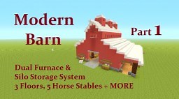 Tutorial : Modern Barn ... Check it Out Minecraft Map