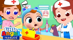 64K views · 1.5K reactions | Bébé visite l’hôpital dans cette comptine pour les petits. On suit la carte et on visite la salle d’urgence, on vérifie les battements de coeur, on utilise un stéthoscope et on prend la température de Bébé Louis avec un thermomètre. Découvrez ensuite une compilation de comptines pour les enfants avec Bébé Louis. #comptines​ #bebelouis​ #littleangelfrançais | Little Angel - Français | Facebook