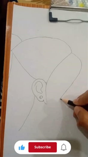 Easy Masked Girl Drawing | Sad Girl Sketch Tutorial | Pencil Drawing for Beginners | #shorts