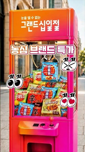 국민 브랜드 농심 기획전! 최대 20% 할인 + T멤버십 최대 11% 추가 할인까지! 지금이 농심 쟁여놓을 타이밍! #눈을뗄수없는_그랜드십일절