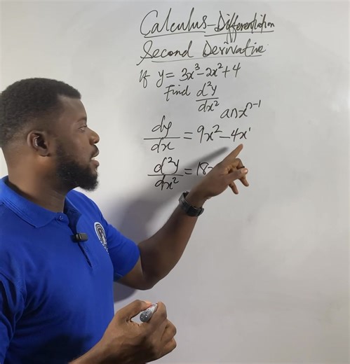 How to find the second derivative of a function #secondderivative #instructorallison #pidginenglish #calculus #Differentiation | Alison Zaccheaus Otuebe