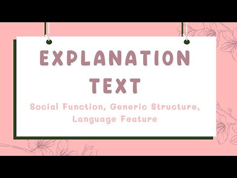 What is Explanation Text? | Material, Example, and Exercise