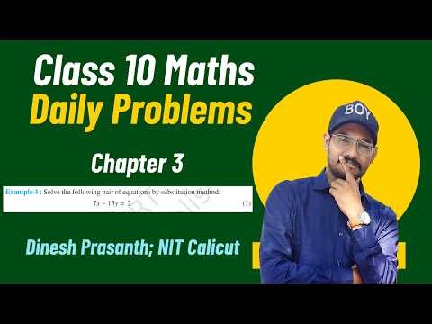 Class 10 Maths | Example 4 | Substitution Method Explained