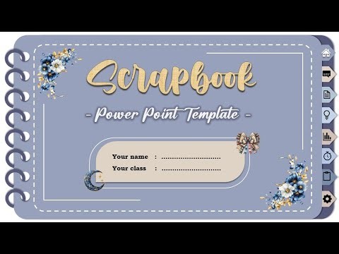#14 Scrapbook PPT Template |Animated Slide | Free Aesthetic Power Point Template | Tutorial PPT