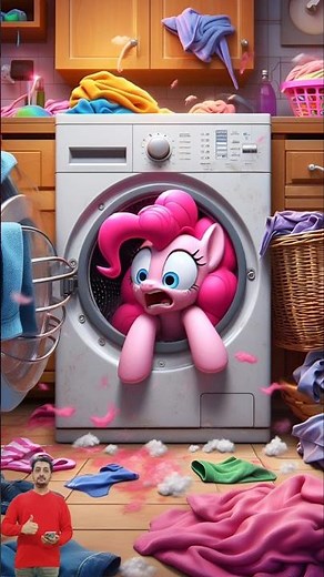 ❤️ Pinkie Pie Stuck In Washing Machine 🥰
