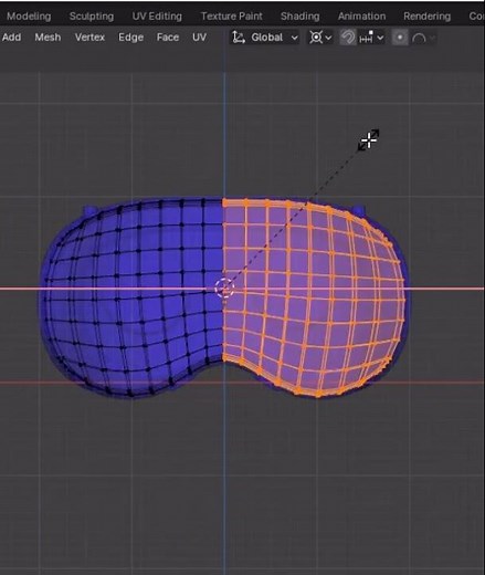 how to make symmetry in blender