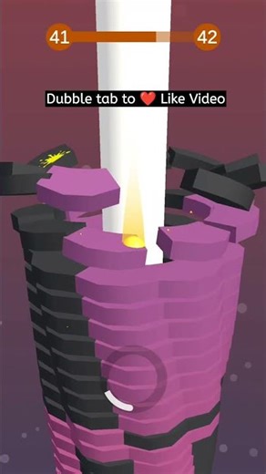 🧱 Stack Ball — Smash Every Layer! Full Combo 💥🔥 #ArcadeKing #GameFun #Shorts