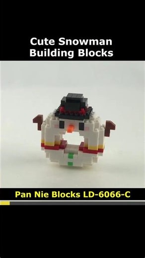 Snowman LD-6066-C Blocks #Christmas #Donut #LD_6066_C #Snowman #Pan_Nie #Lego #MiniBlock #NanoBlock