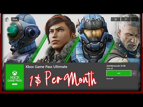 How To Get Xbox Game Pass Ultimate For 1 Dollar Every Month Forever