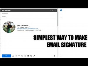 HOW TO MAKE EMAIL SIGNATURE WITH IMAGE OR LOGO IN SIMPLEST WAY