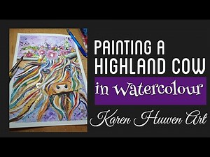Painting a Highland Cow in Watercolours