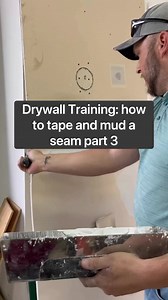 174K views · 790 reactions | Drywall training: how to mud and tape a seam. #shorts, #remodel, #homebuild | The Home Building and Remodeling Show | Facebook
