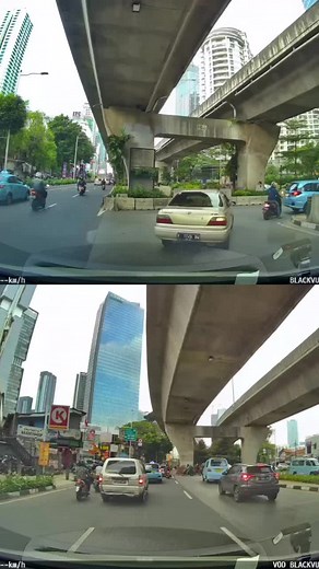 Urban Street Scenes Captured by Dashboard Camera