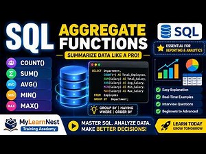 Master SQL Aggregate Functions | Beginner to Advanced Tutorial