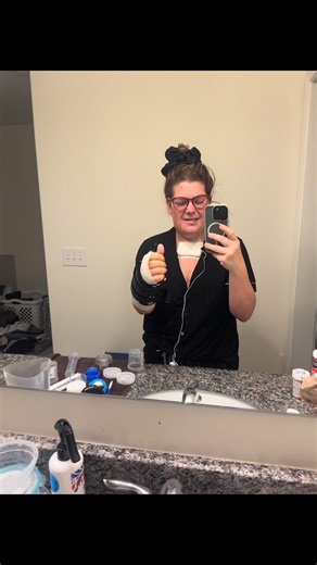 JENNIFER QUICK on Instagram: "Breakfast and Meds after my partial glossectomy last week. Struggled a bit but grateful for recovery at home ❤️‍🩹 #cancersucks #tonguecancer"
