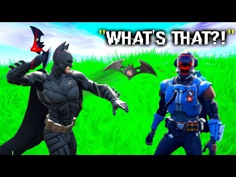 I Trolled Him With NEW Batman Batarang.. (Fortnite)