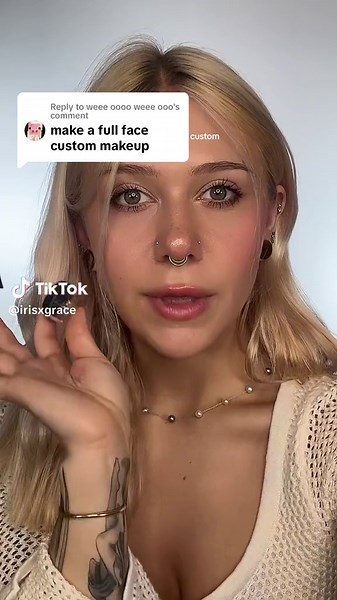 Replying to @weee oooo weee ooo full face of custom makeup ✨