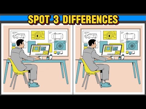 Find 3 Differences Between Two Pictures | Spot the Difference Puzzle