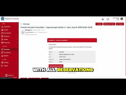 Manager-X Software Tutorial for Tutors, manage practice sessions
