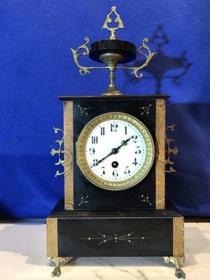 VINTAGE ANTIQUE FRENCH KEY WOUND,CLOCK,MECHANICAL MOVEMENT, | eBay