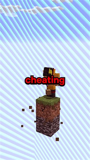 He got caught CHEATING on Oneblock! 😡✌️ #minecraft #gaming #smp #cosmosmc #oneblock