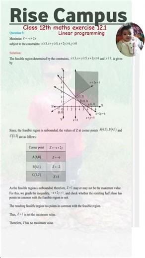 Class 12th exercise 12.1 question number 9 #maths #exercise12 #linearprogramming #question9 #tricks