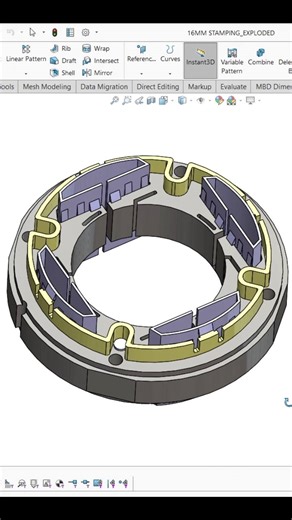 3.3K views · 23 reactions | 16MM STAMPING⚡️ #SolidWorks #jdcadtutorial #trendingposwt #3d #cadcam #design #postengagement #trendingnow #reelsviralシfb #reelsfypシ #reelschallenge #reels-challenge | Jd cad tutorial | Facebook