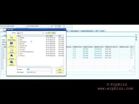 How to Download/Upload internal SAP table using Debug SAP