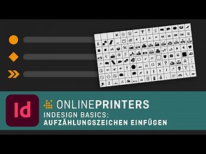 In InDesign Aufzählungszeichen einfügen – Basics Tutorial