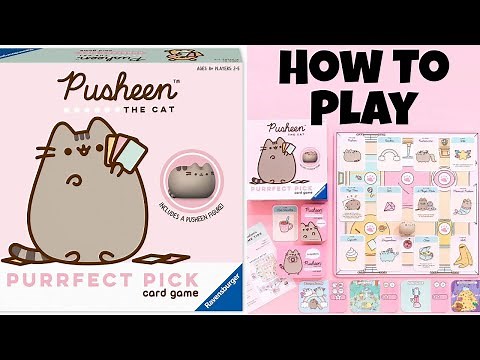 Pusheen the Cat Purrfect Pick Board Game Play | How to Play Pusheen Card Game