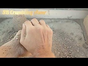 Crunchy Hand-Made Red&Gray Texture|Mirror Crumbling+Dust Fall ASMR#GrittyASMR #Red/GrayTexture