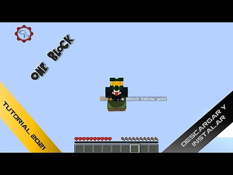 Instalar Mapa De Un Bloque (OneBlock) Para Minecraft Java (1.15 - 1.16.4)📺 ElGaryMX 📺