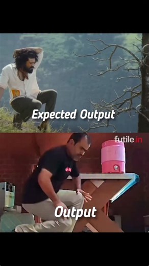 futile on Instagram: "Every Programmer’s Life 😂💻 When you write code imagining it’ll run smoothly like Ram Charan’s dance… But the compiler shows U Shaker Kodangal vibes 💀🤣 Expected output ≠ Actual output #ProgrammerReality #CodingStruggles coding meme, expected vs actual output, programming humor, coding fails, software engineering, debugging, coder life, programming jokes, compilation error, coding reality #ExpectedVsActual #CodingMeme #ProgrammerLife #CodeHumor