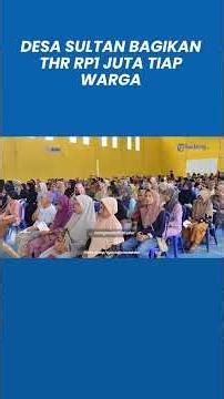 A Sultan Village in Kendal Distributes IDR 1 Million in Holiday Allowances to Residents Ahead of ...