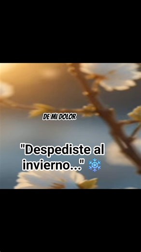 Despediste al invierno... ❄️🌸 #AngelaErre #Shorts #MiPrimavera